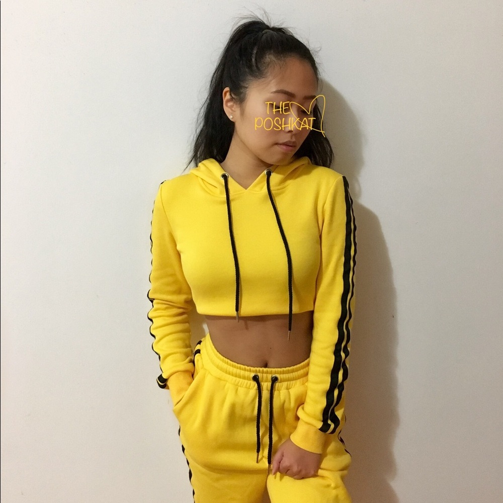 I.AM.GIA Kill Bill Yellow track Crop Top